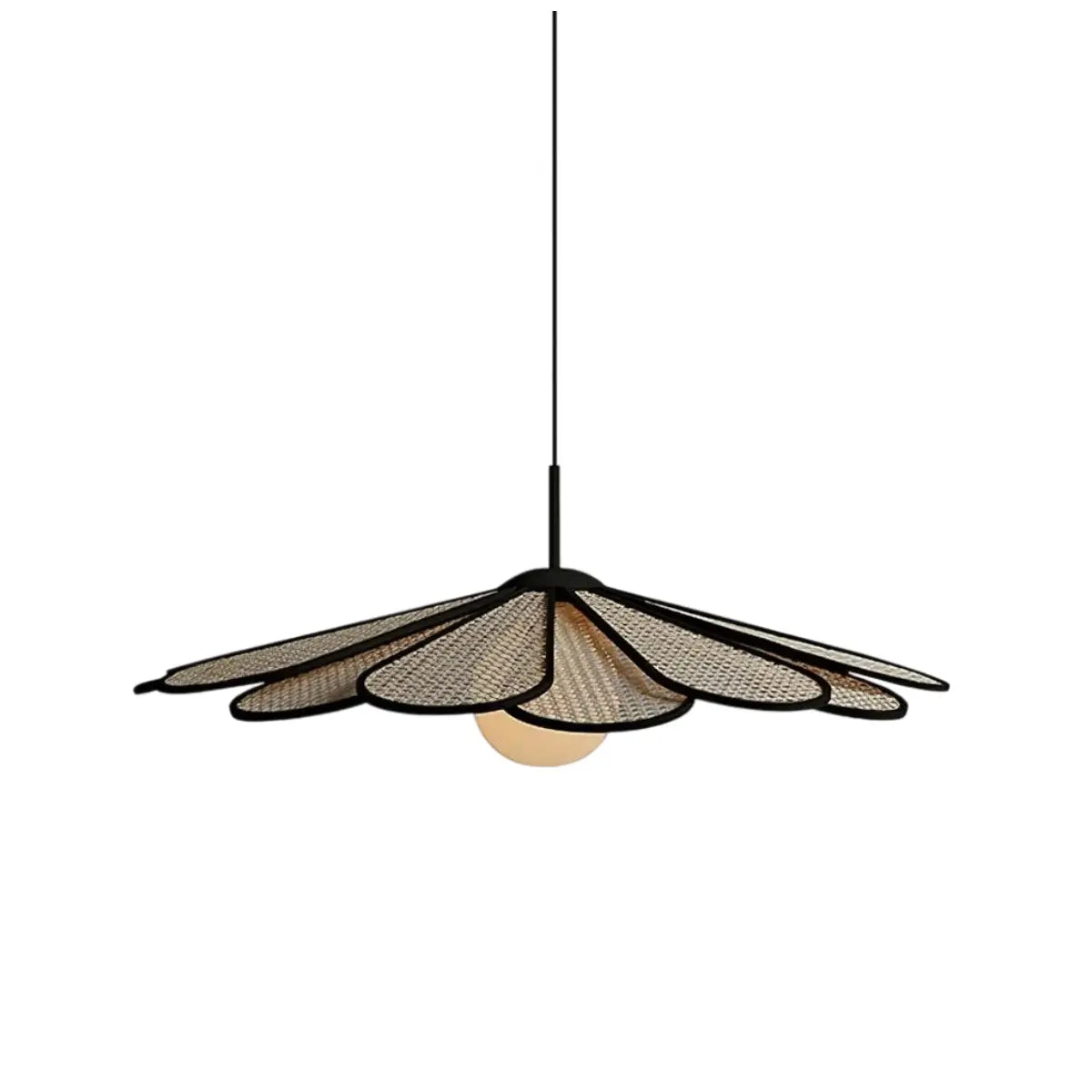 Bamburo_Natural_Rattan_Petal_Pendant_Light